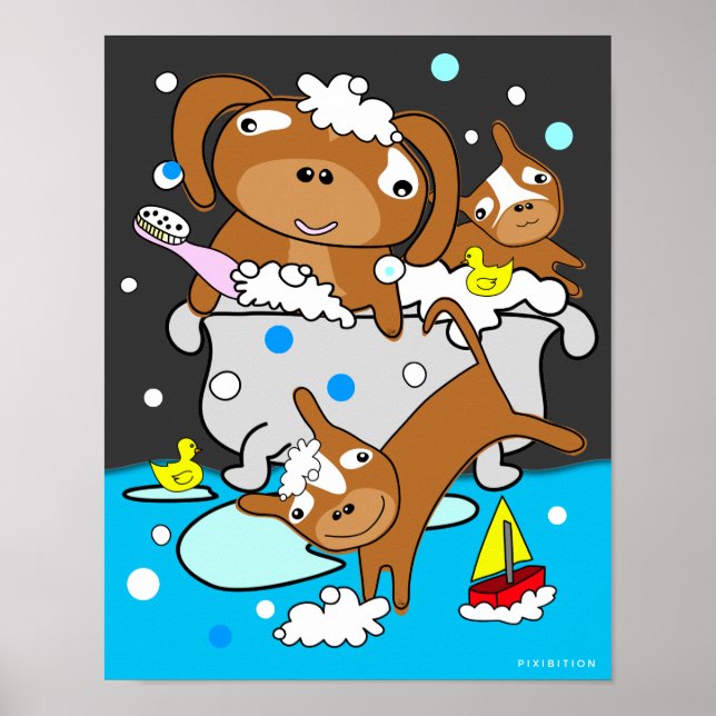 Bathtub Puppy Poster 8 (Front)