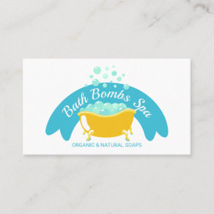 Bathtubs Spa Bubble Shampoo Business Card