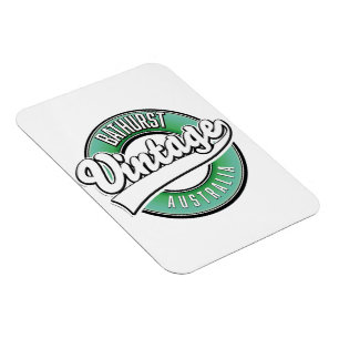 Bathurst australia vintage style logo magnet