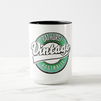 Bathurst australia vintage style logo mug