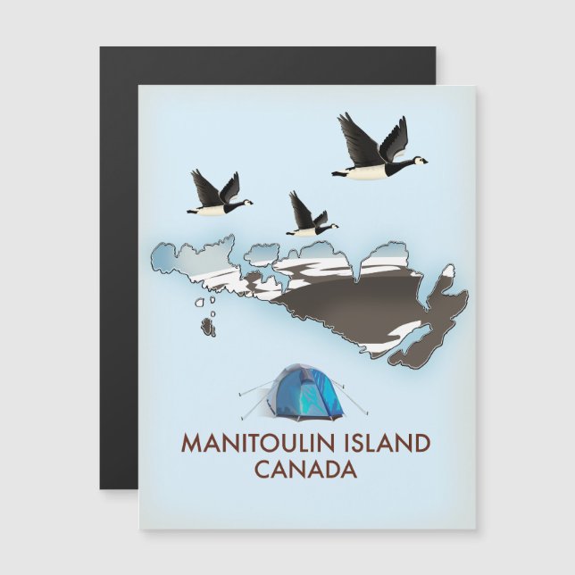 Bathurst Island Canada Travel map (Front/Back)