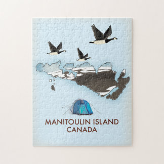 Bathurst Island Canada Travel map Jigsaw Puzzle