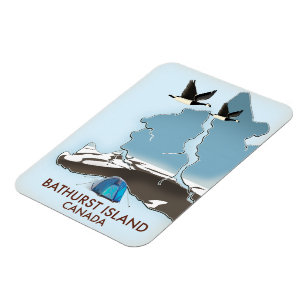 Bathurst Island Canada Travel map Magnet