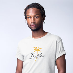 Batibou Beach, Dominica Minimal Vintage Style T-Shirt