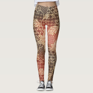 Batik Beauty: Malaysian Artistic Wonder Leggings