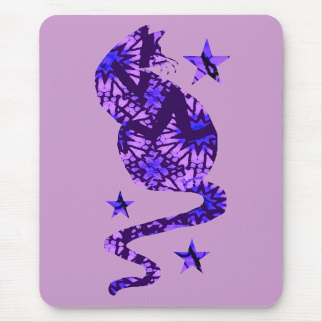 Batik Cat Mouse Mat (Front)