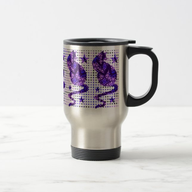 Batik Cat Travel Mug (Right)