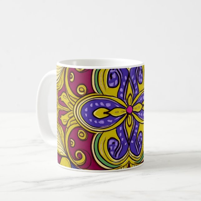 Batik  coffee mug (Front Left)