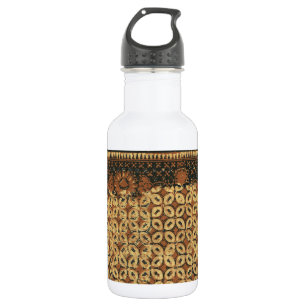 Batik Earthy Coffee Bean Elegant Rustic Rugged 532 Ml Water Bottle