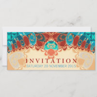 Batik Exotic Birthday / Special Occasion Invitatio
