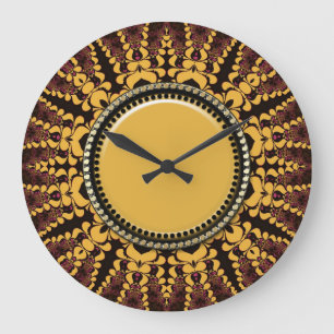 Batik Fireworks Energy Wall Clock