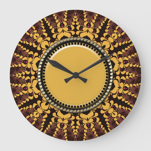 Batik Fireworks Energy Wall Clock (Front)