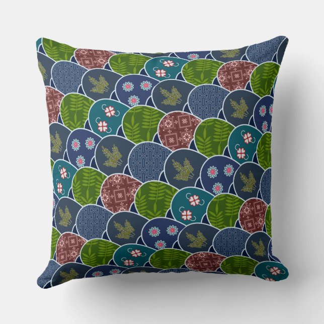 Batik Garut Bulu Hayam Cushion (Back)