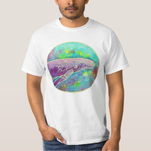 Batik Humpback Whale Art T-Shirt
