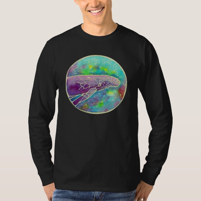 Batik Humpback Whale Art T-Shirt (Front)
