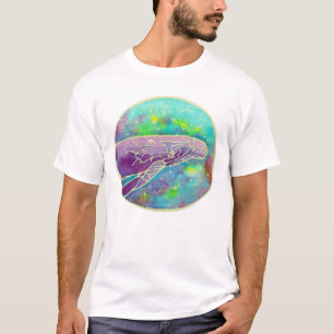 Batik Humpback Whale Art T-Shirt