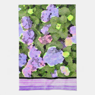 Batik Hydrangeas (Alt) Tea Towel