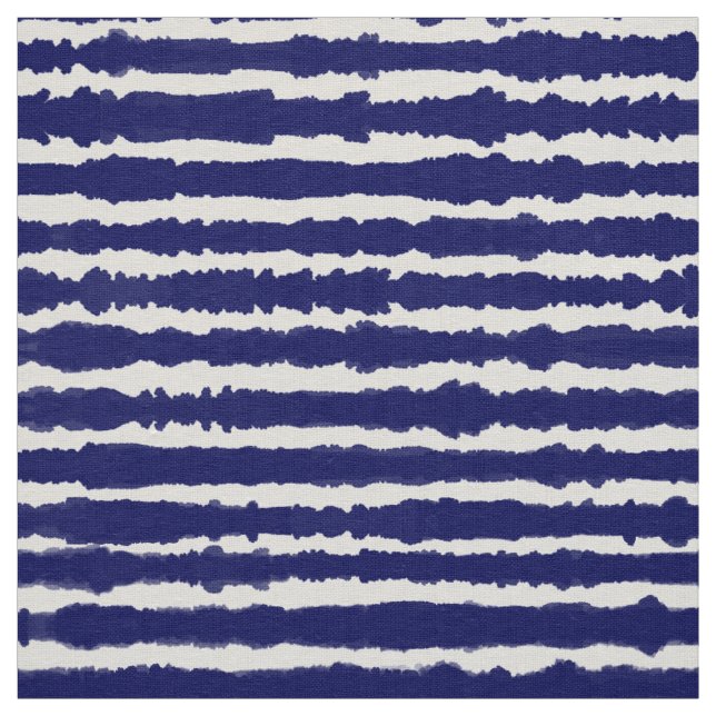 Batik Indigo Style Stripes Fabric (Swatch)
