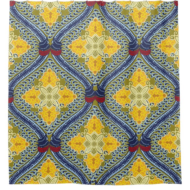 Batik Indonesian: is a technique of wax-resist dye Shower Curtain (Front)