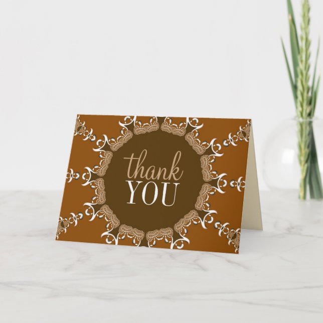 Batik Java Thank You Gracias Merci Danke Card (Front)