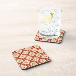 Batik Kawung, Indonesian Pattern, Javanese, Ethnic Coaster