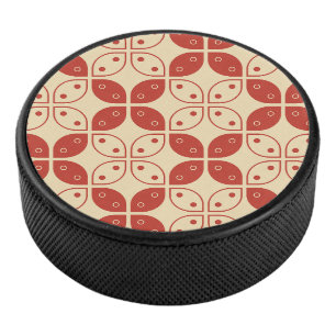 Batik Kawung, Indonesian Pattern, Javanese, Ethnic Hockey Puck