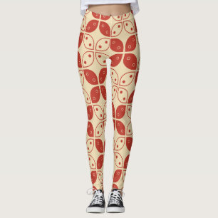 Batik Kawung, Indonesian Pattern, Javanese, Ethnic Leggings