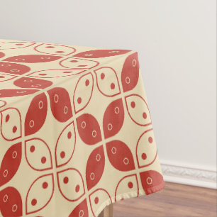 Batik Kawung, Indonesian Pattern, Javanese, Ethnic Tablecloth