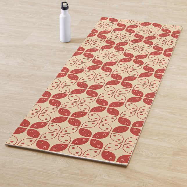 Batik Kawung, Indonesian Pattern, Javanese, Ethnic Yoga Mat (In Situ)