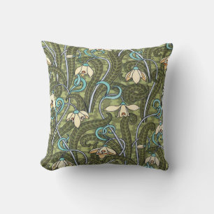 Batik Motif Snowdrop Flower Cushion