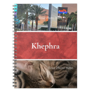 Batik Name and Photo Collage Notebook