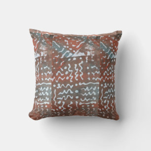 Batik Painting Boho Fibre Art Pillow
