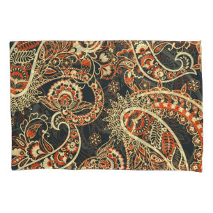 Batik Paisley: Vintage Seamless Pattern. Pillowcase
