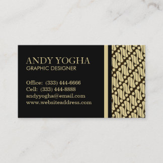 Batik Parang Art Business Card