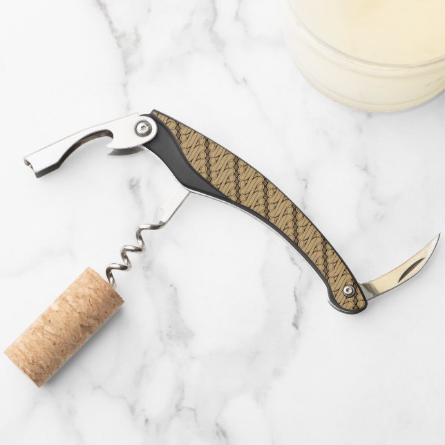 Batik Parang, Indonesian Pattern, Javanese, Ethnic Corkscrew (Front)