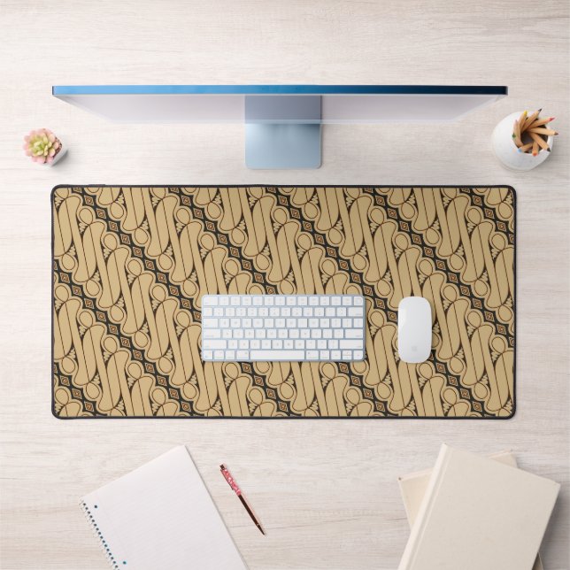 Batik Parang, Indonesian Pattern, Javanese, Ethnic Desk Mat (Office 1)