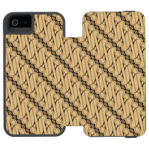 Batik Parang, Indonesian Pattern, Javanese, Ethnic Incipio Watson™ iPhone 5 Wallet Case
