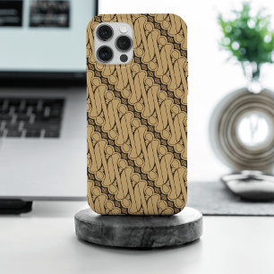 Batik Parang, Indonesian Pattern, Javanese, Ethnic iPhone 15 Pro Max Case