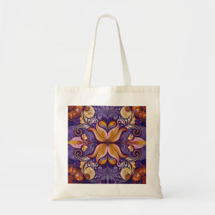 Batik Purple Tote Bag