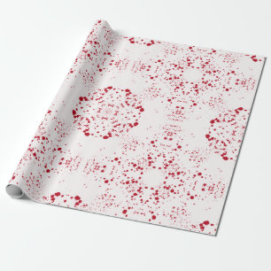 Batik Scatter© red Wrapping Paper