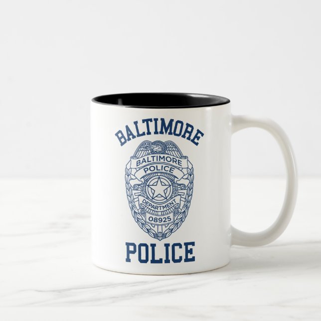 Batimore Police Maryland Two-Tone Coffee Mug (Right)