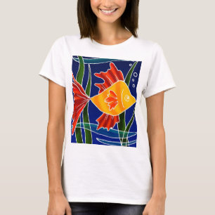 Batiqued Fish T-Shirt