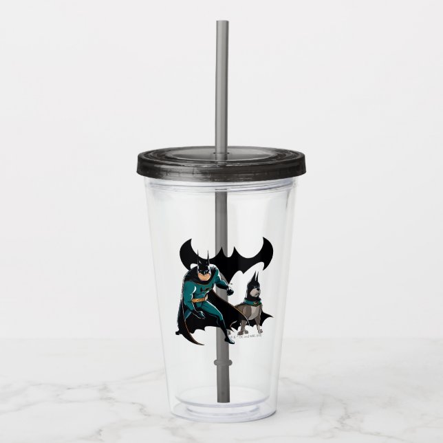 Batman & Ace Acrylic Tumbler (Front)