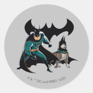Batman & Ace Classic Round Sticker