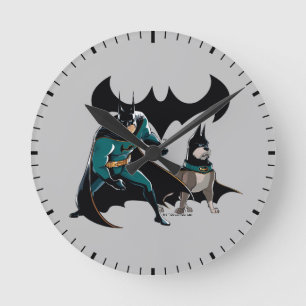 Batman & Ace Round Clock