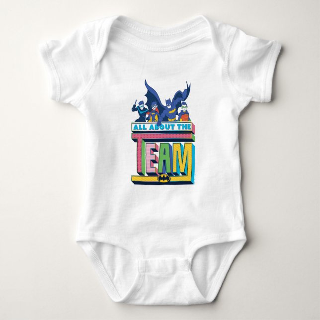 Batman | All About The Team Baby Bodysuit (Front)