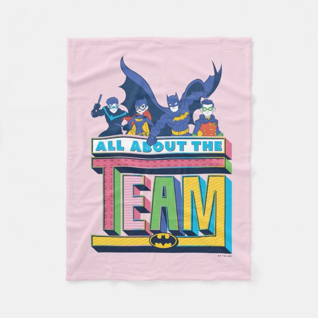 Batman | All About The Team Fleece Blanket (Front)