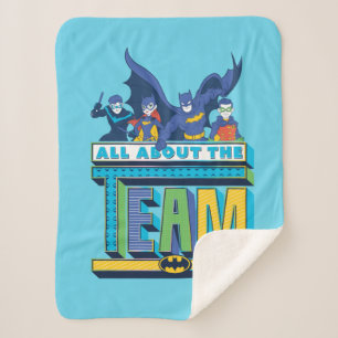 Batman   All About The Team Sherpa Blanket