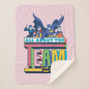 Batman   All About The Team Sherpa Blanket