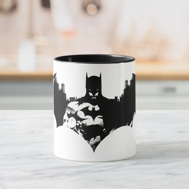 Batman and Gotham Silhouette Bat Logo Mug (Creator Uploaded)